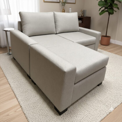 ESQUINERO FEDER CHENILLE PREMIUM | Camastro movible con apoya brazo