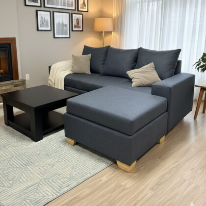 ESQUINERO FEDER CHENILLE PREMIUM 210x160x90 Camastro movible
 Sin apoya brazo